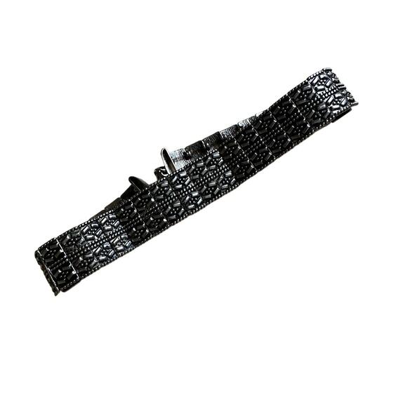 Silver Link Metal Choker Necklace - Picture 1 of 5